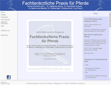 Tablet Screenshot of fachtierarzt-pferde.com